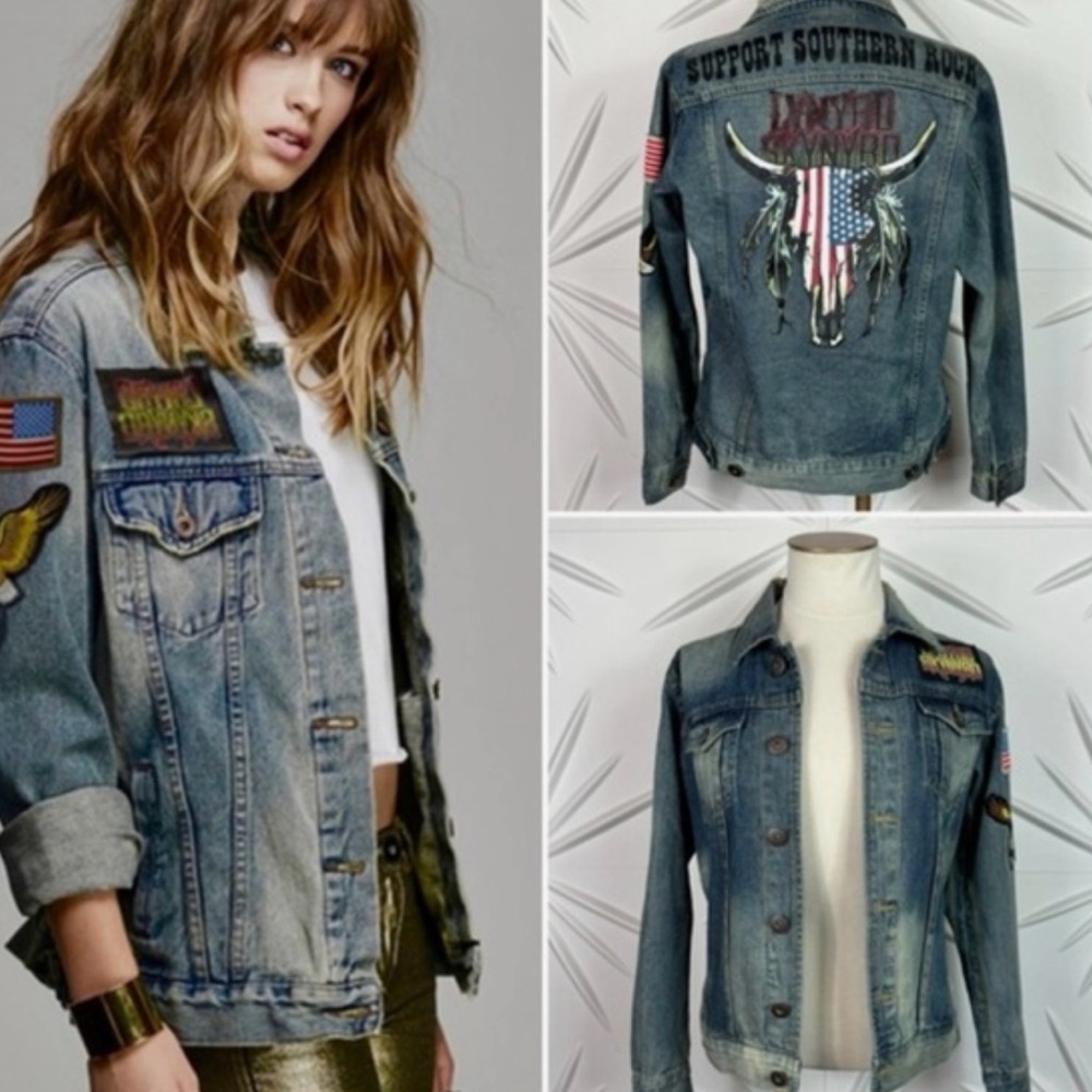 Denim Jacket with Patches